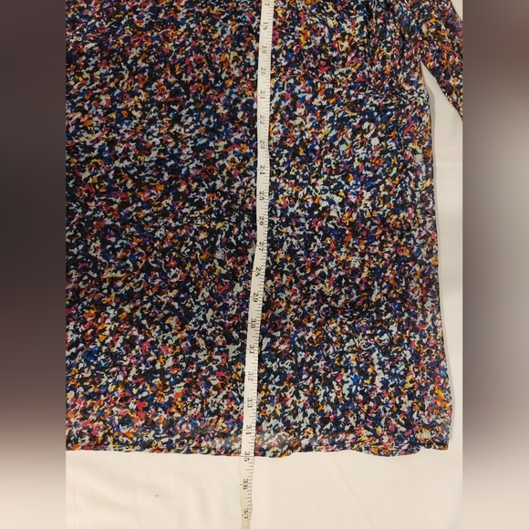 1. STATE Multicolored Print Chiffon Cold Shoulder Dress - Picture 13 of 13